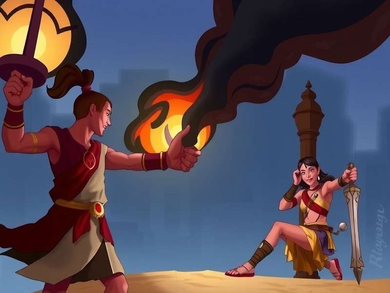 Concept art for upcoming multiplayer mode in Ramayana The Epic showing cooperative gameplay